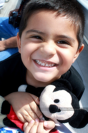 This is one excited 3 y/o.
